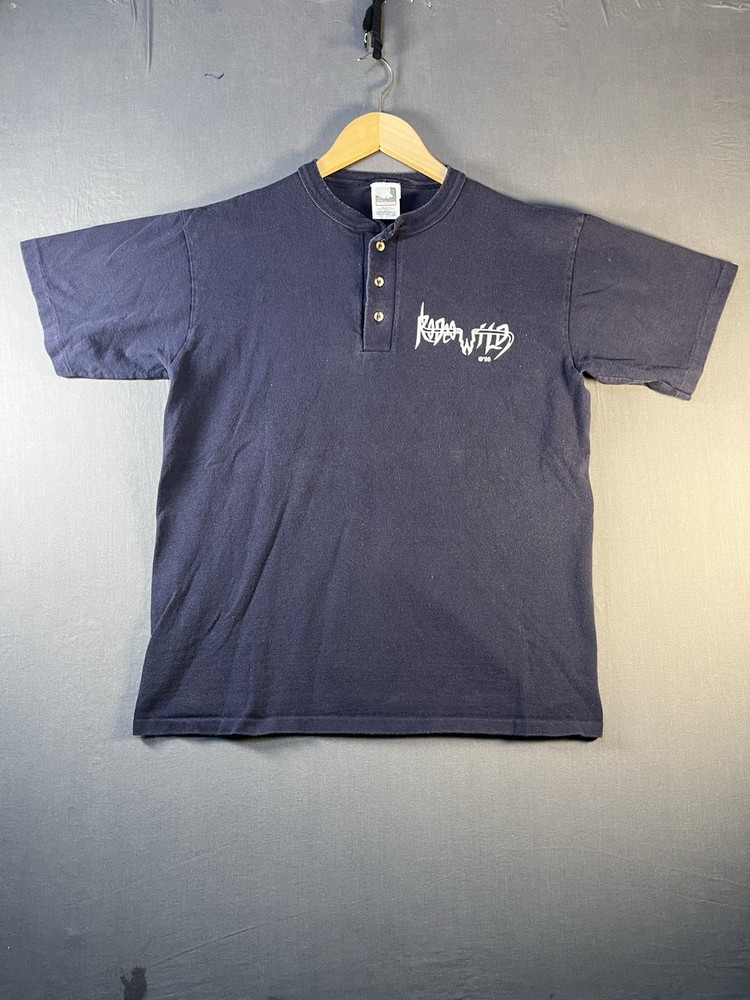 Vintage 1995 Rodeo Wild Henley T Shirt Sz Medium