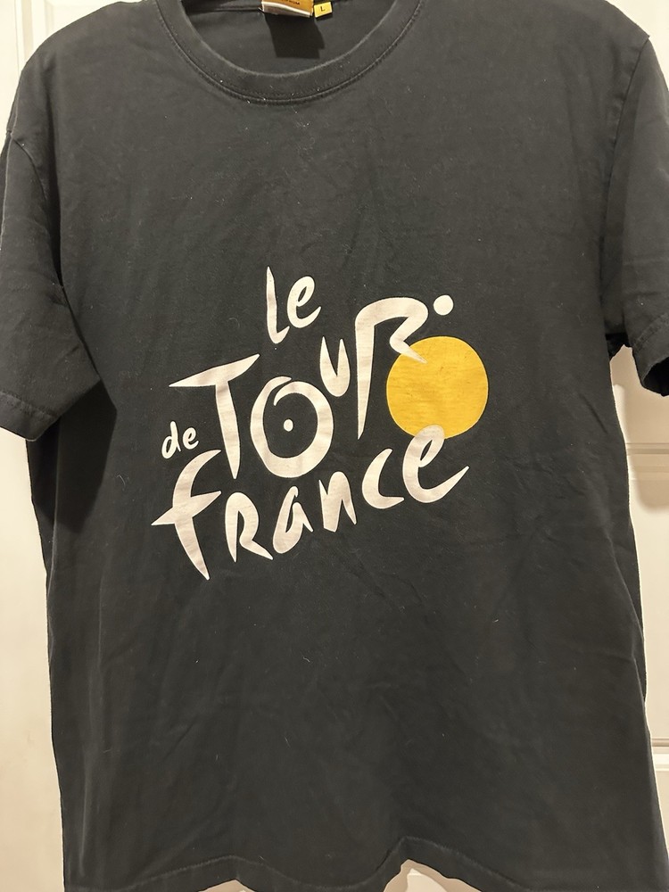 Le Tour De France T Shirt Official Bike Race Merchandise Adult Size L Graphic