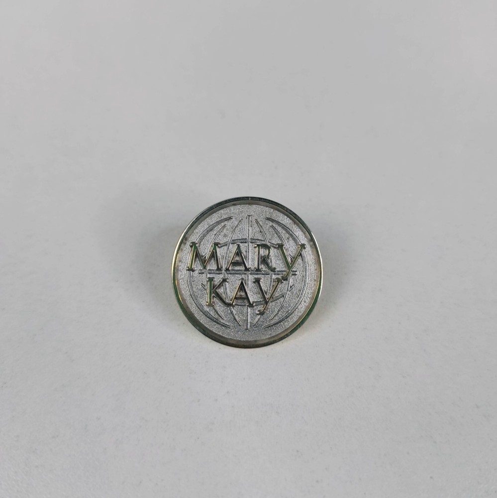 Mary Kay Consultant Silver Gold Tone Lapel Pin Jewelry Brooch