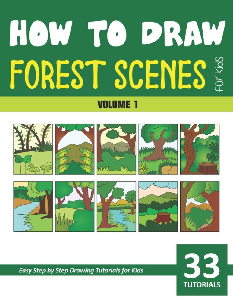 How to Draw Forest Scenes for Kids - Volume 1