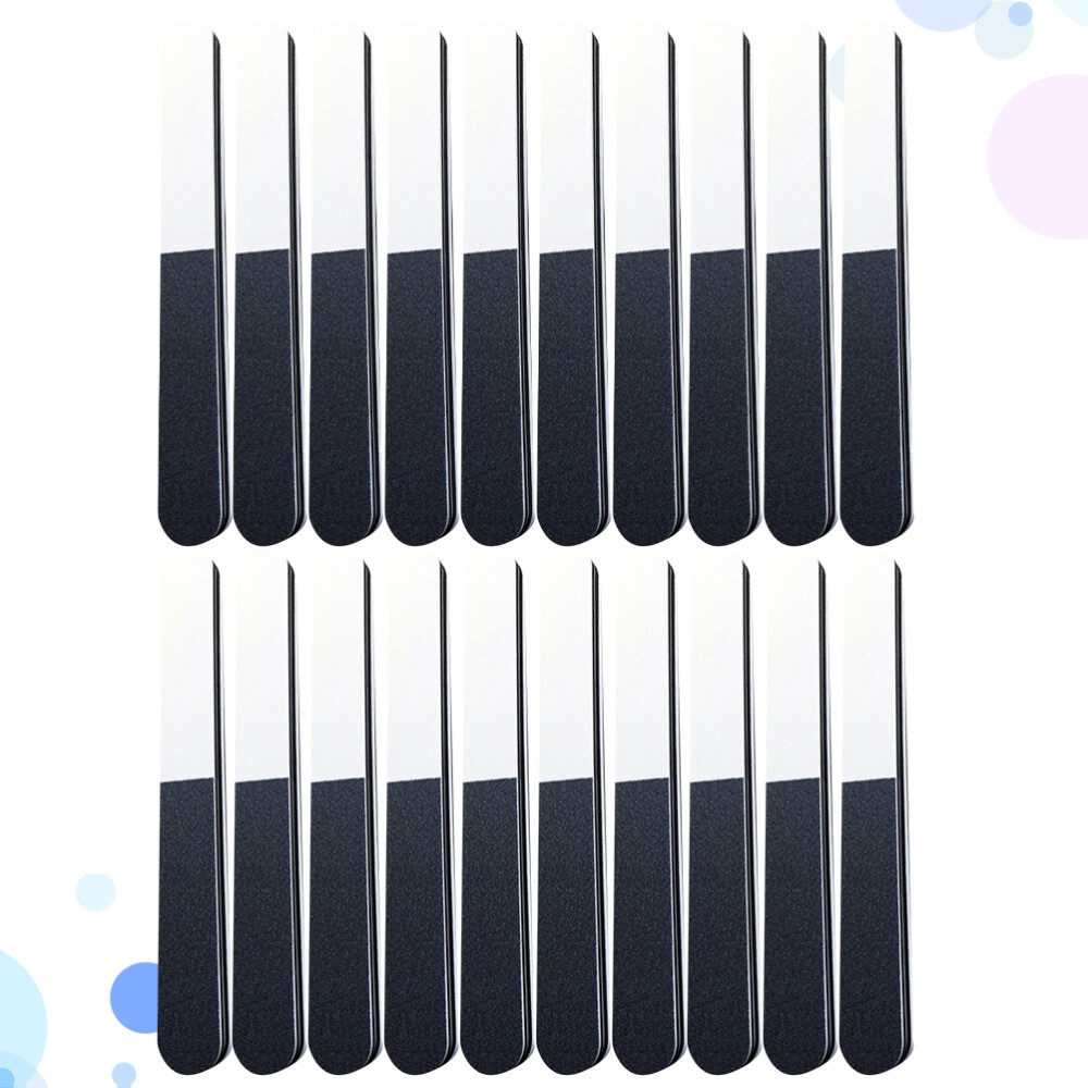 20 Pcs Double Sided Nail Buffer Grinder Art Tool Sponge File