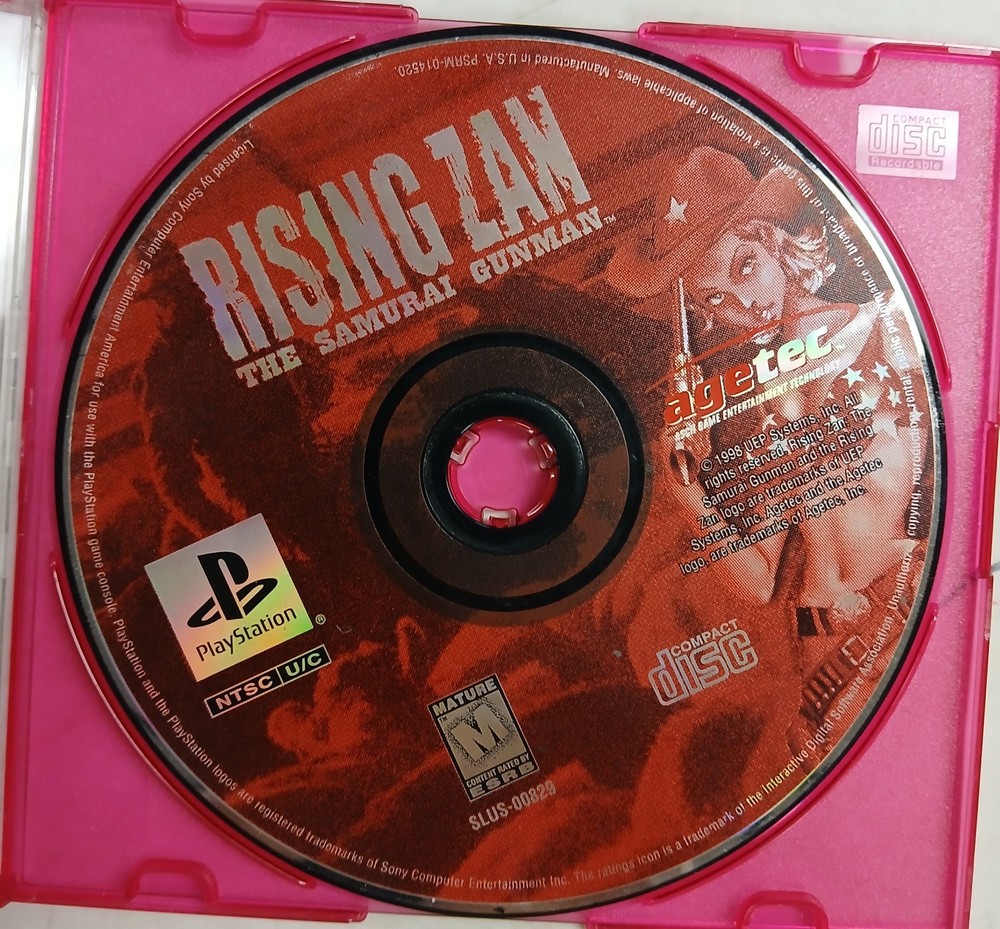 Rising Zan The Samurai Gunman PS1 Disc Only NTSC Agetec SLUS-00829