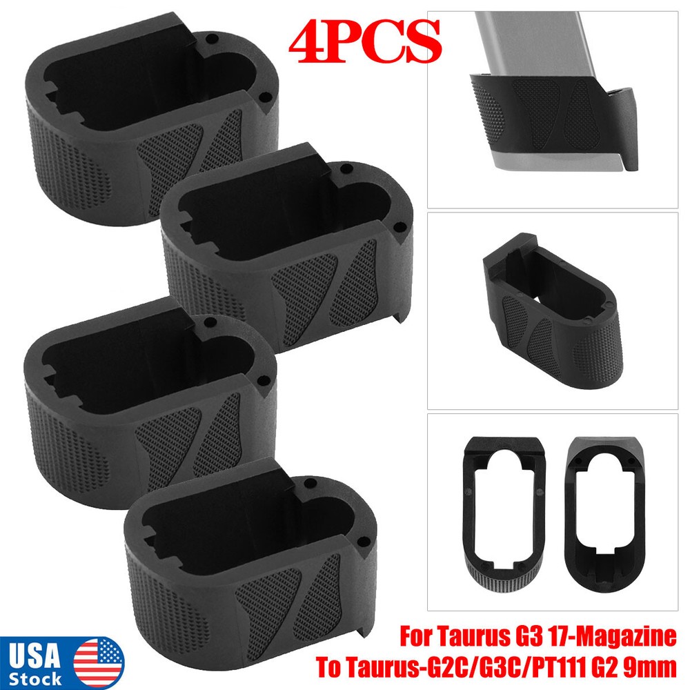 4x Magazine Sleeves Adapter For Taurus G3 17-magazine to Taurus PT111/ G2C/ G3C