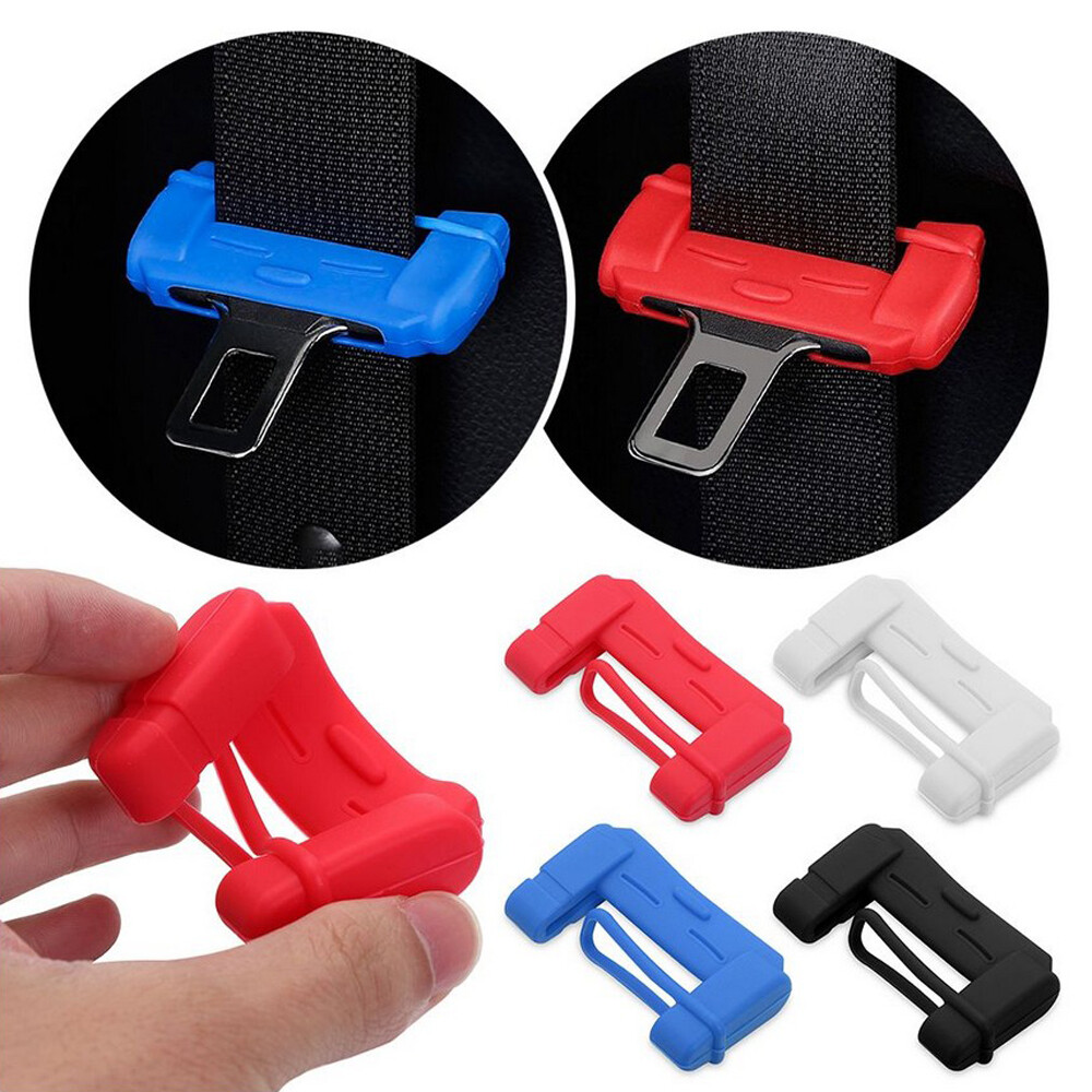 1/2/4Pcs Car Safety Seat Belt Buckle Clip Anti-Scratch Protector Cover Universal
