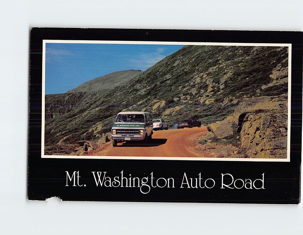 Postcard Mount Mt Washington Auto Road White Mountains New Hampshire USA America