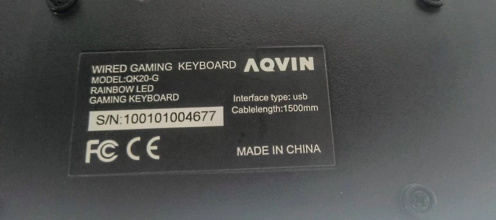AQVIN QK20-G BAcklit USB Keyboard