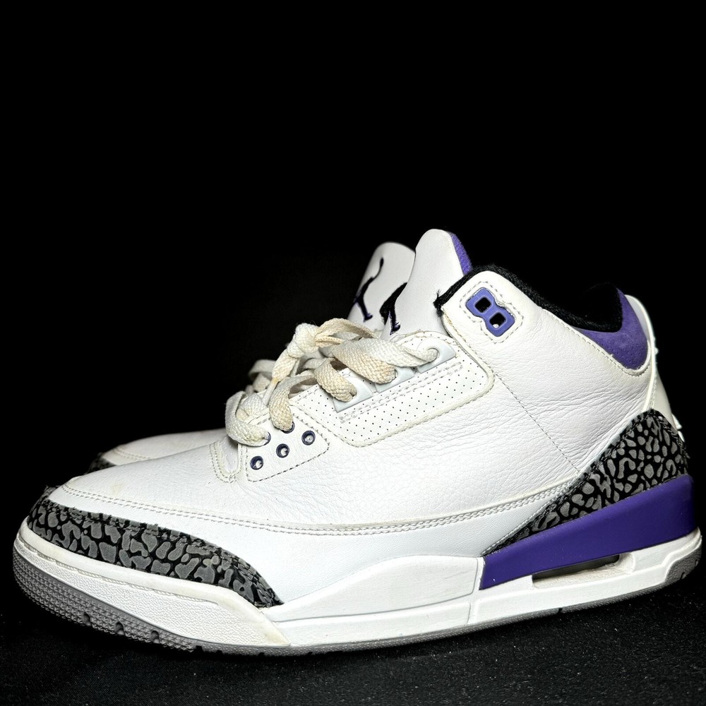 Nike Air Jordan 3 Retro Dark Iris Men's Shoes - Size 10.5 - CT8532 105