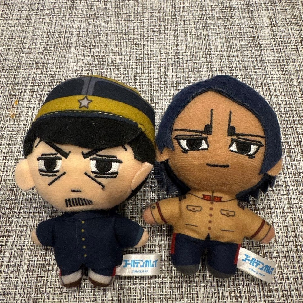 Golden Kamuy plush toy set Tsukishima & Kirotoshi used