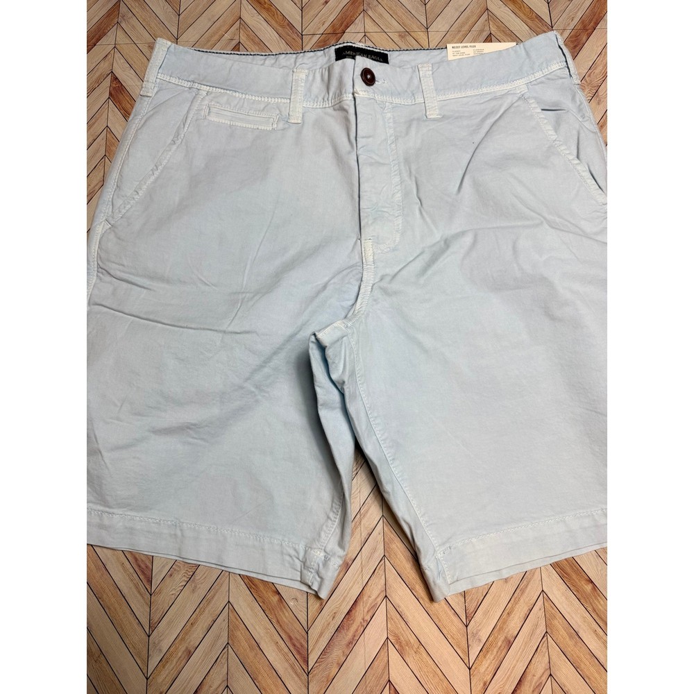 NWT American Eagle Ne(x)t Level Flex Classic Shorts Mens 34 Light Blue Preppy