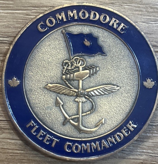 RCN Royal Canadian Navy Commodore Fleet Commander Pacific Coin