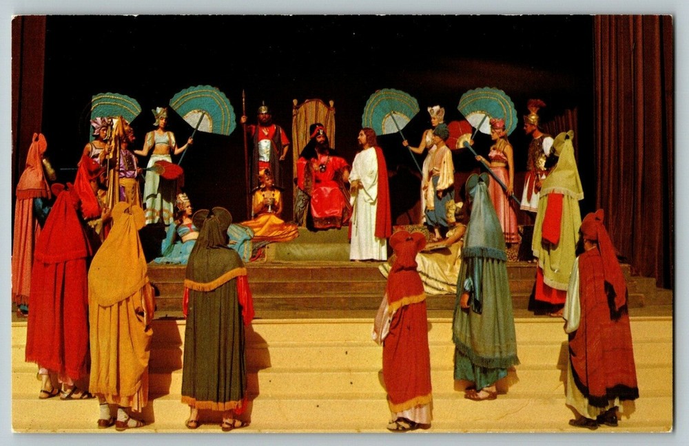 Postcard Jesus Before King Herod Black Hills Passion Play - Spearfish, SD