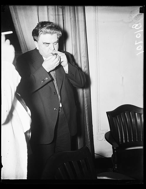 Photo:John L Lewis 1936 Labor Leader Portrait Smoking Tobacco