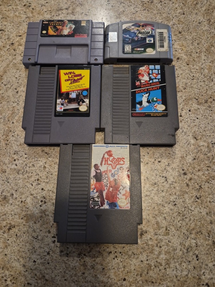 Lot Of 5 Nintendo Games.  Various Titles