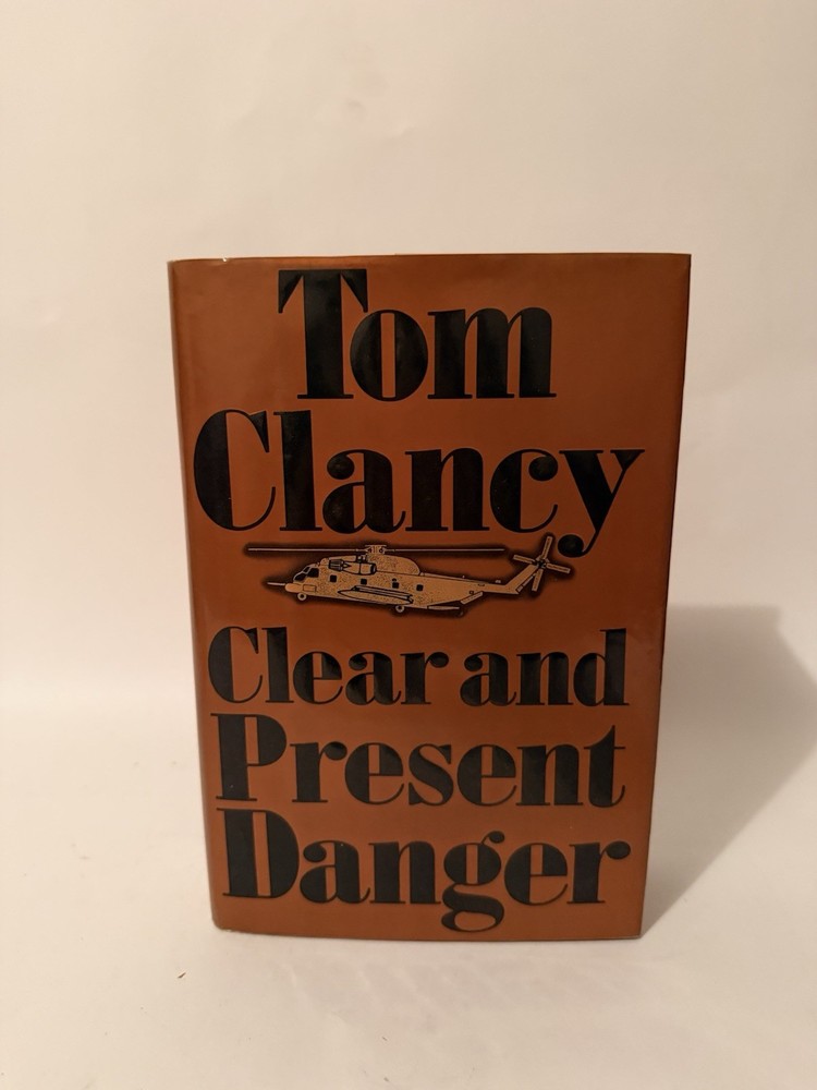 Tom Clancy Clear and Present Danger Hardcover Novel Putnam Fiction Dust Jacket