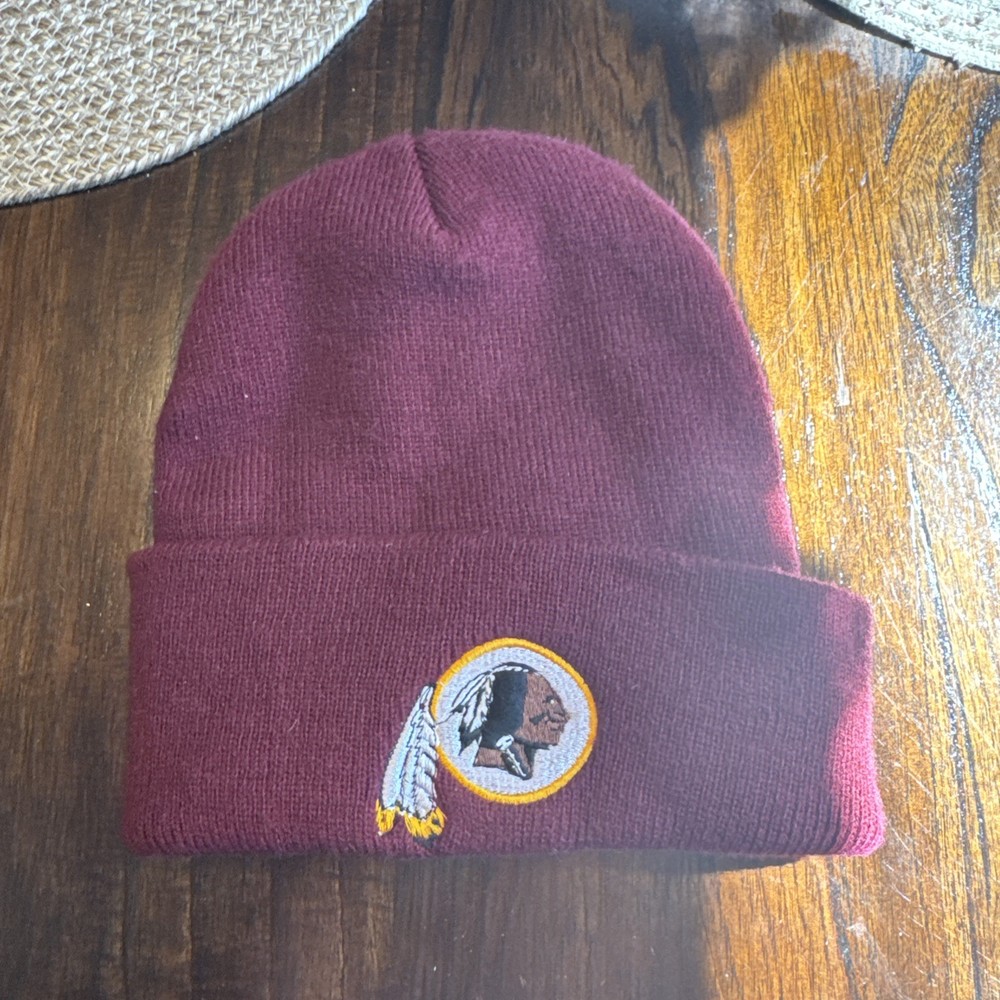 VTG Washington Redskins Beanie Hat Mens One Size Nfl Team NWT