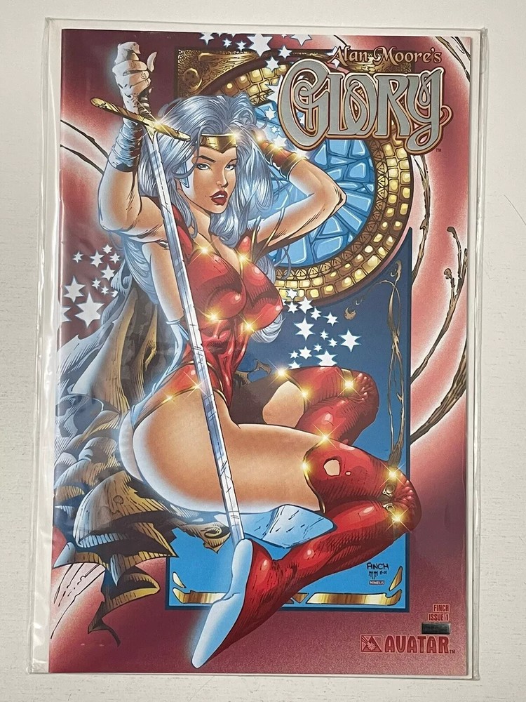 Avatar Comics GLORY (VOL 2) # 1 PLATINUM FOIL COVER VARIANT ALAN MOORE VFNM 2001