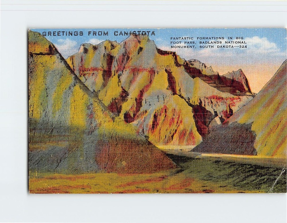 Postcard Formations in Big Foot Pass Badlands National Monument South Dakota