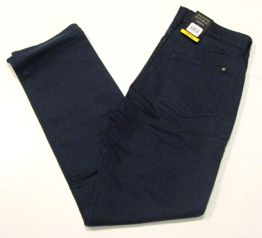 BANANA REPUBLIC Mens Blue 5 Pocket Pants Size 32 W 32 L NWT