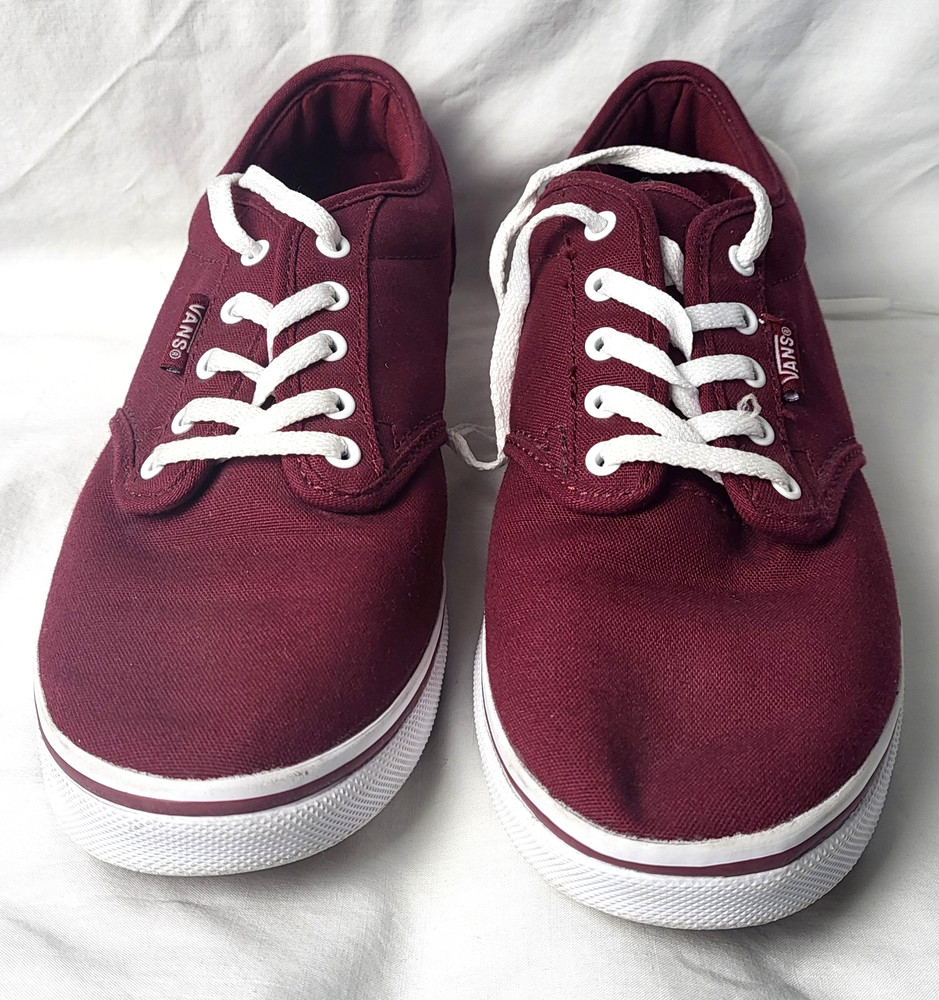 Vans Shoes Women's 6.5 Red Classic Sneakers Casual Skater Streetwear School