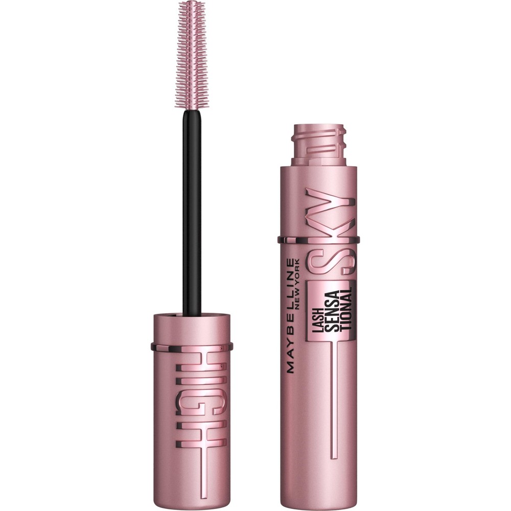 Maybelline Lash Sensational Sky High Washable Mascara Makeup, 801 VERY BLACK