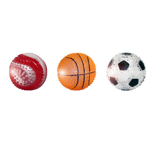 Multipet TPR Sport Light Up Balls Dog Toy Baseball; Ass