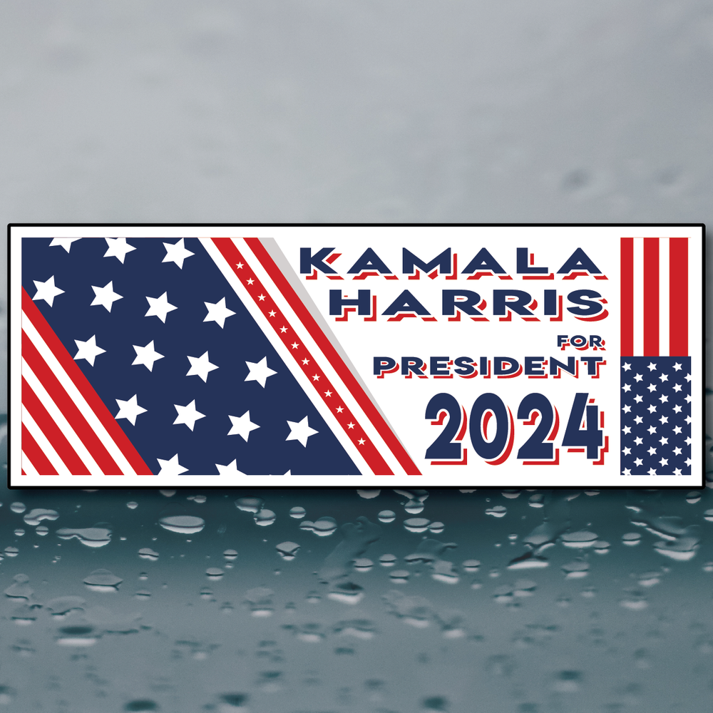 KAMALA HARRIS 2024 Presidential Sticker Democrat Bumper Sticker Anti Trump