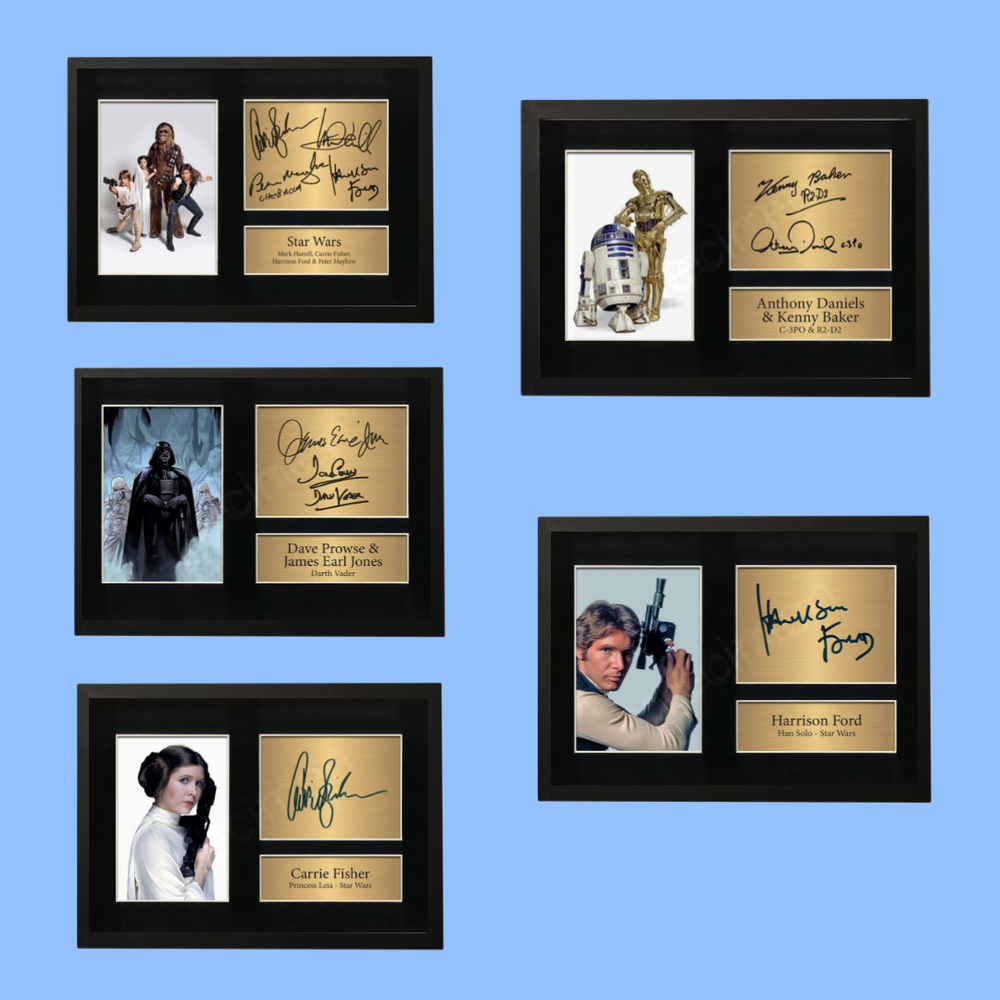 Star Wars Gift Collection, Set of 5 Signed Limited Edition Memorabilia Prints