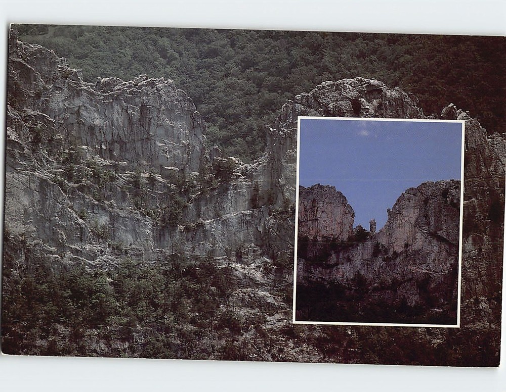 Postcard Seneca Rocks Of The Monongahela National Forest Seneca Rock WV USA
