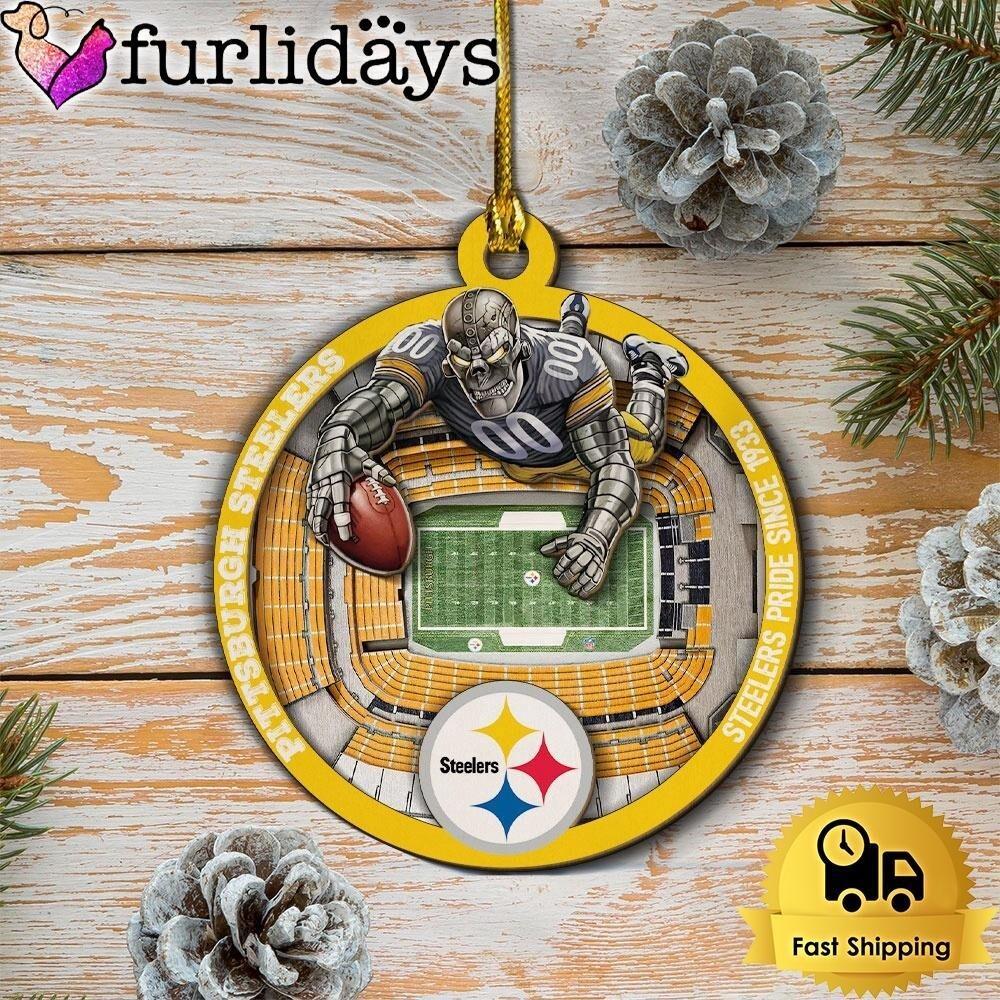 Pittsburgh Football Team Steelers Christmas Ornament  American Football Ornament
