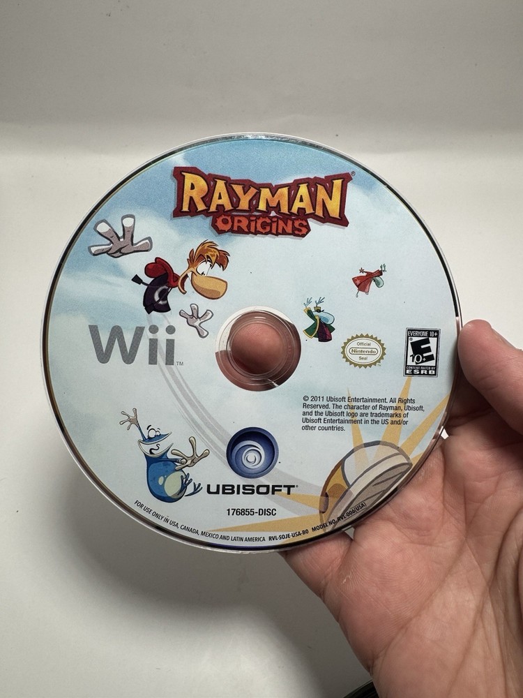 Rayman Origins (Nintendo Wii, 2011) Tested Disc Only