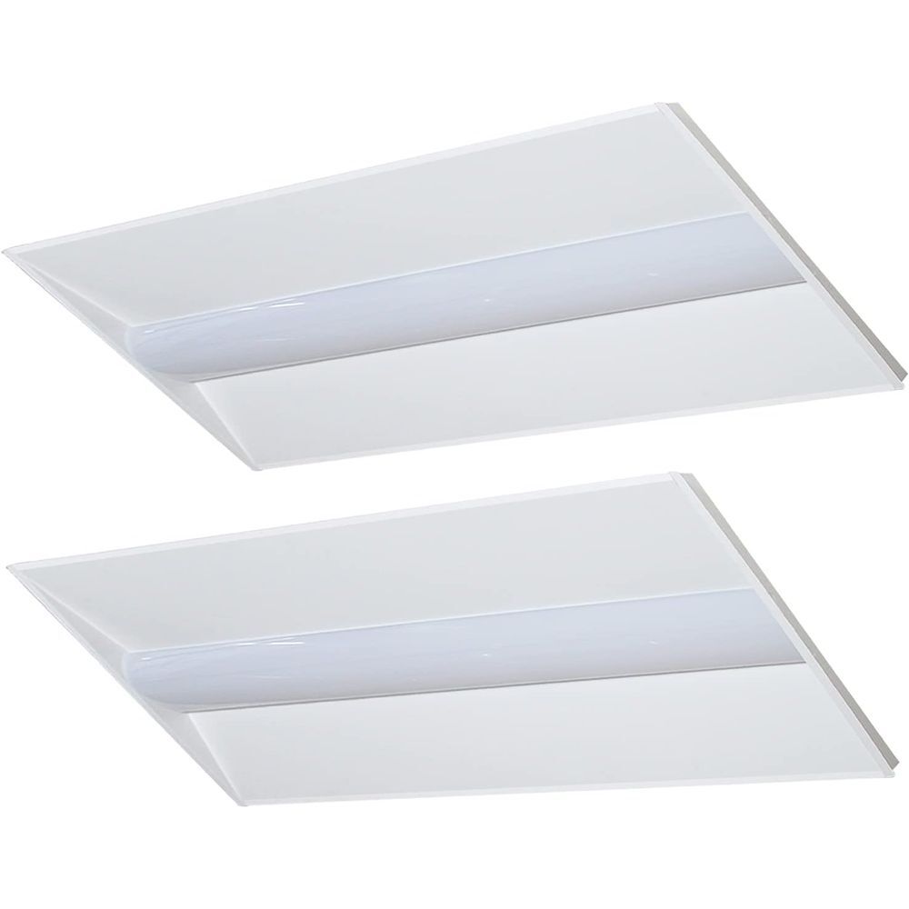 2x4 LED Troffer Light, Recessed Back-Lit Drop Ceiling Light,  Dimmable,2 Pack.
