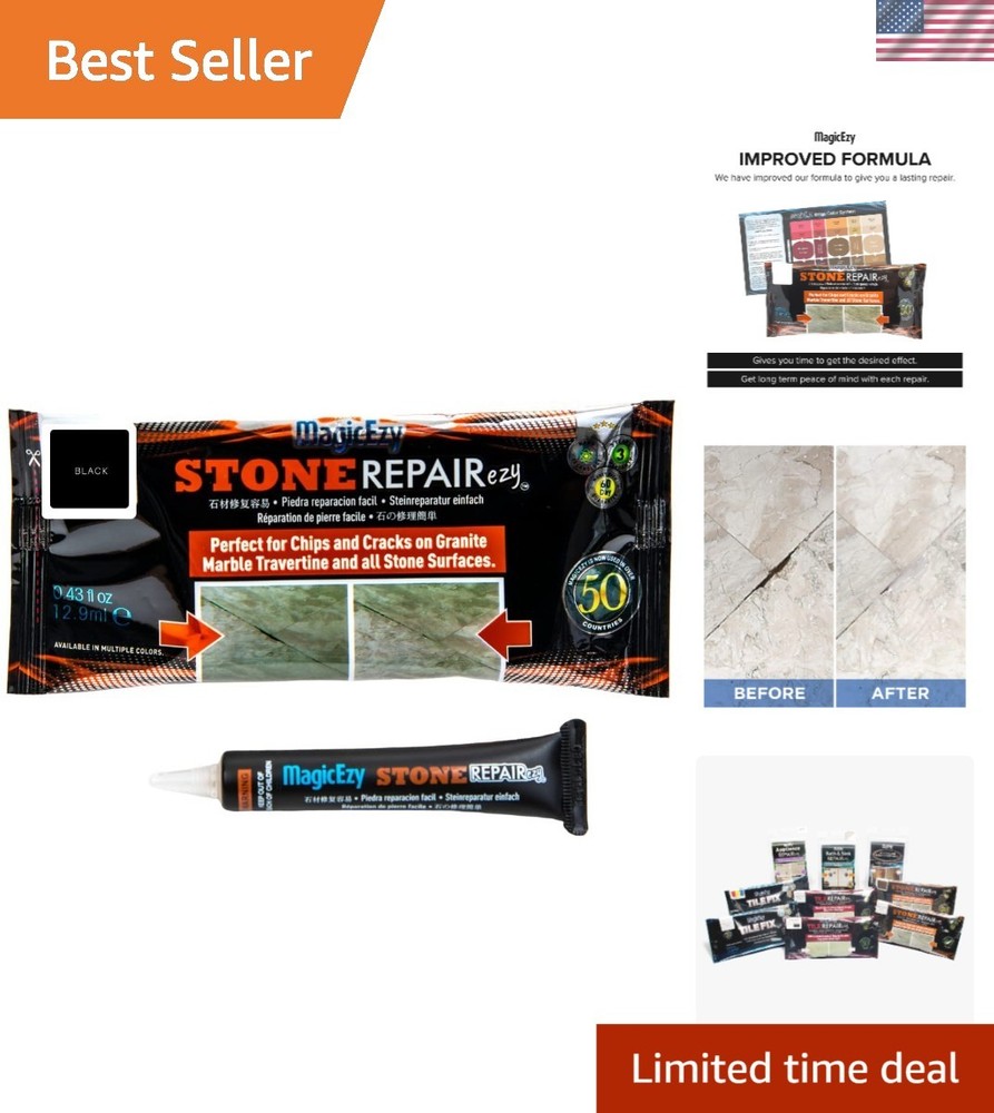 Versatile Stone Repair Ezy Fixes Chips in Quartz Marble Granite Fast