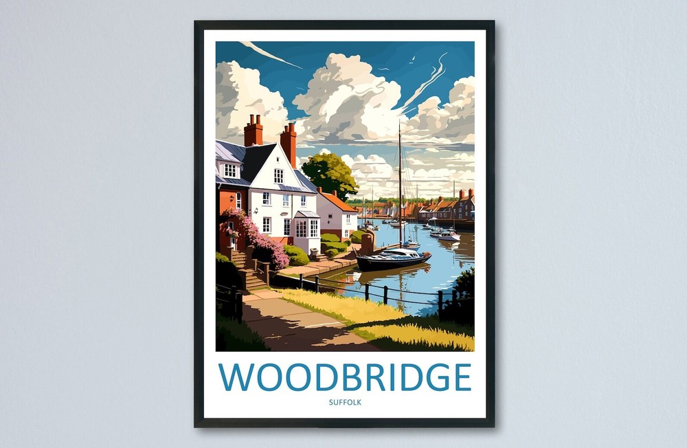 Woodbridge Travel Print Wall Art Woodbridge Wall Hanging Home Dcor Woodbridge