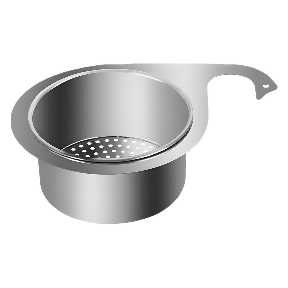 Stainless Steel Swan Drain Basket Rack for Kitchen Sink Strainer Storage