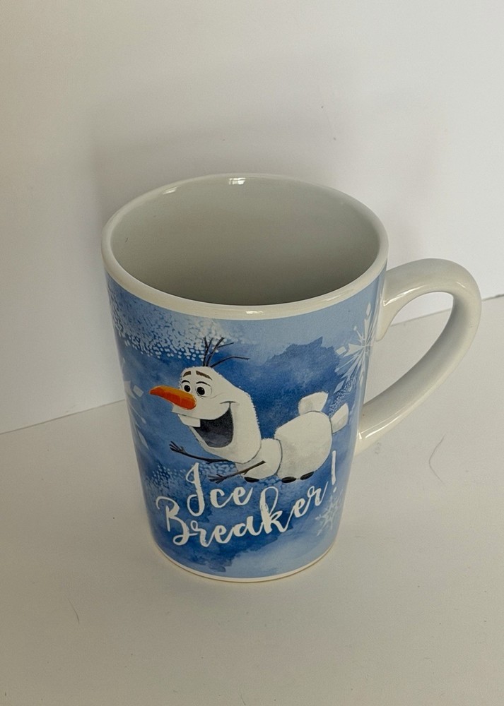Disney Olaf Snowman”Ice Breaker”Ceramic Mug 12 oz Frozen II. Galerie. Pre-Owned