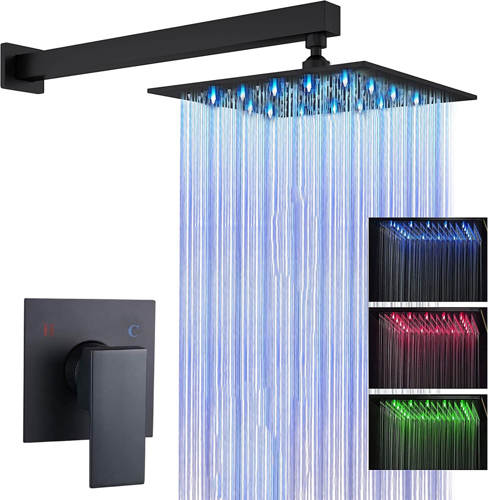 Black Shower Faucet Set 8