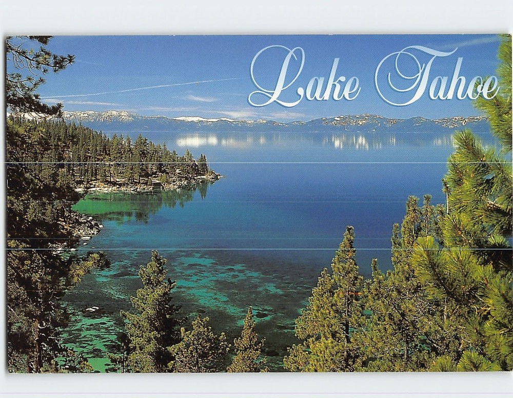 Postcard The Crystal Clear Water of Lake Tahoe USA North America