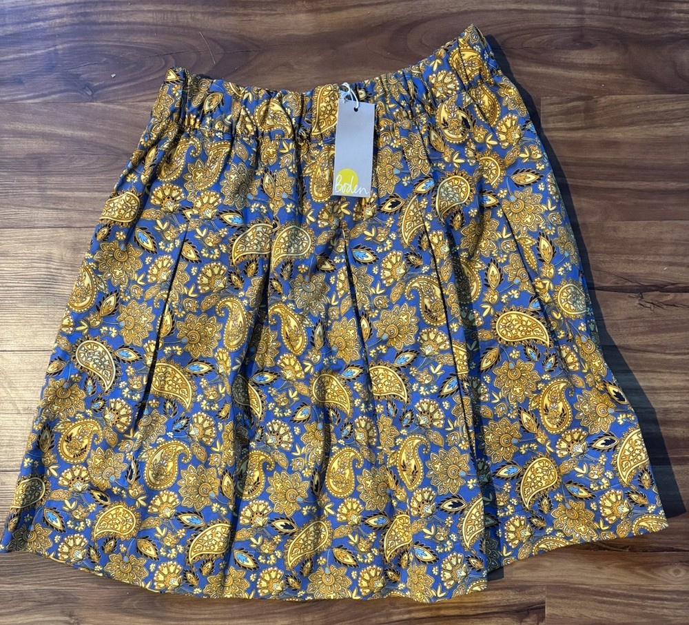 Boden Paisley Print Skirt Size 6