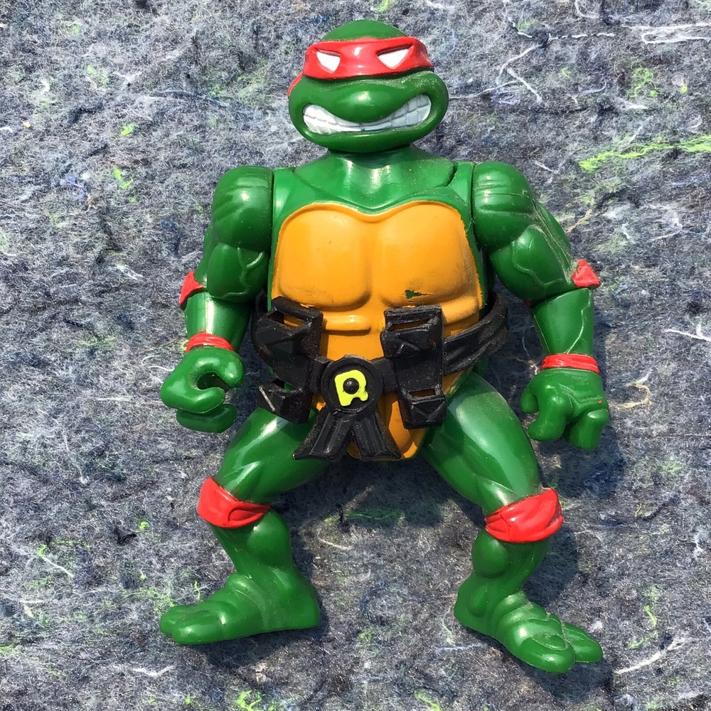 Vintage 1991 Playmate Toys Teenage Mutant Ninja Turtles Head Hiding Raphael