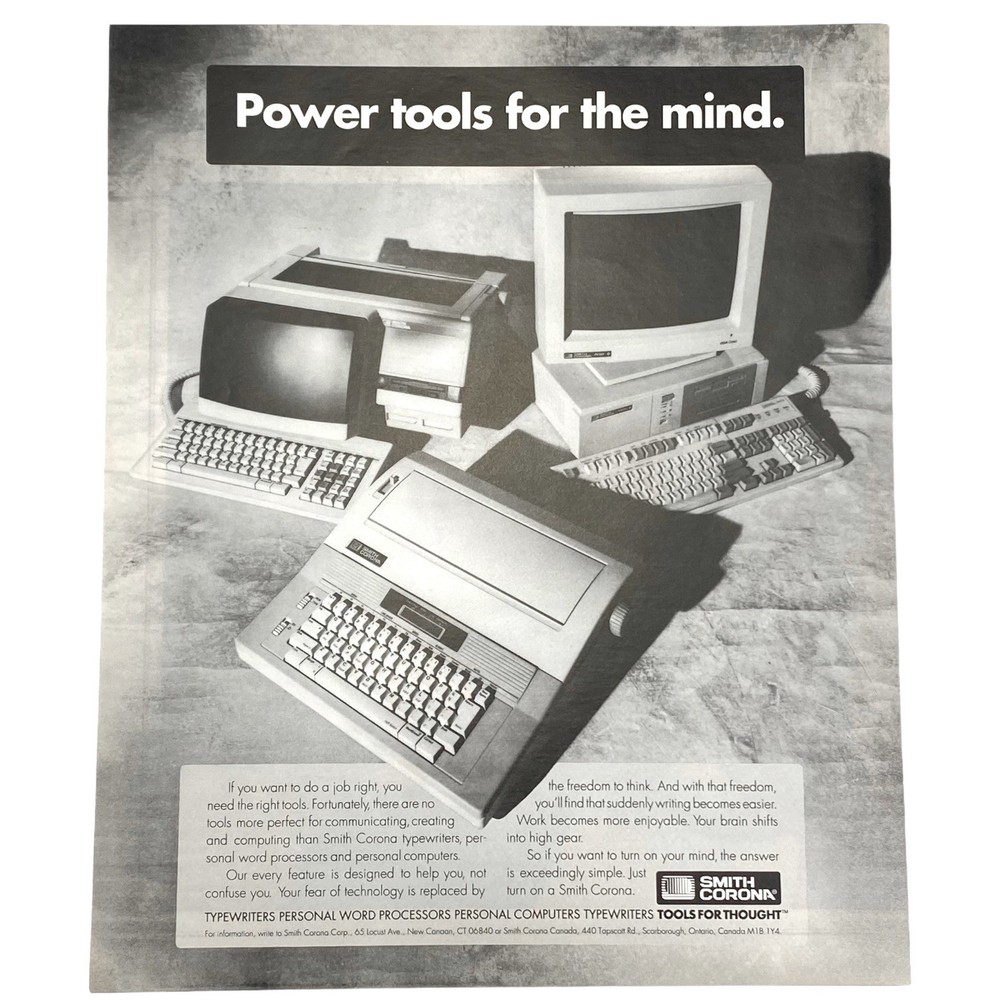 1991 Smith Corona Typewriters, Word Processors, Computers  Vintage Print Ad