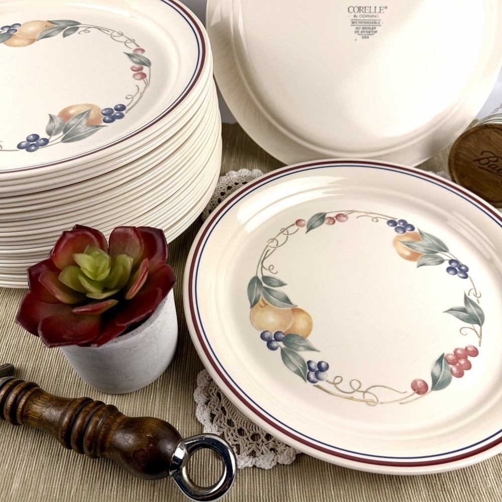 (1 Plate) Corelle Corning Abundance 10 1/4” Dinner Plate (28 Available) EUC