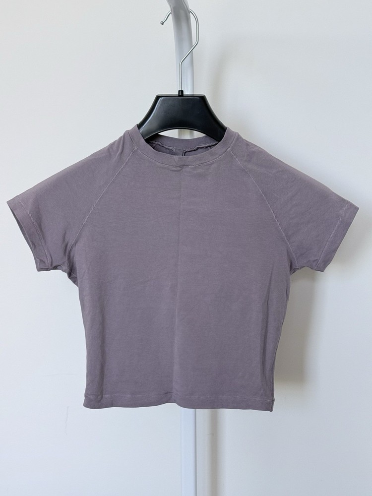 SKIMS New Vintage Cropped Shirt - XS Women’s (Muted Purple Grey)
