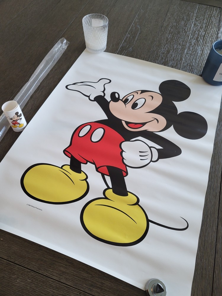 Vintage New Mickey Mouse Poster Classic Pose 18