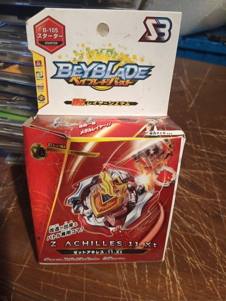 TAKARA TOMY Z Achilles .11.Xt Turbo Cho-Z Burst Beyblade B-105-image