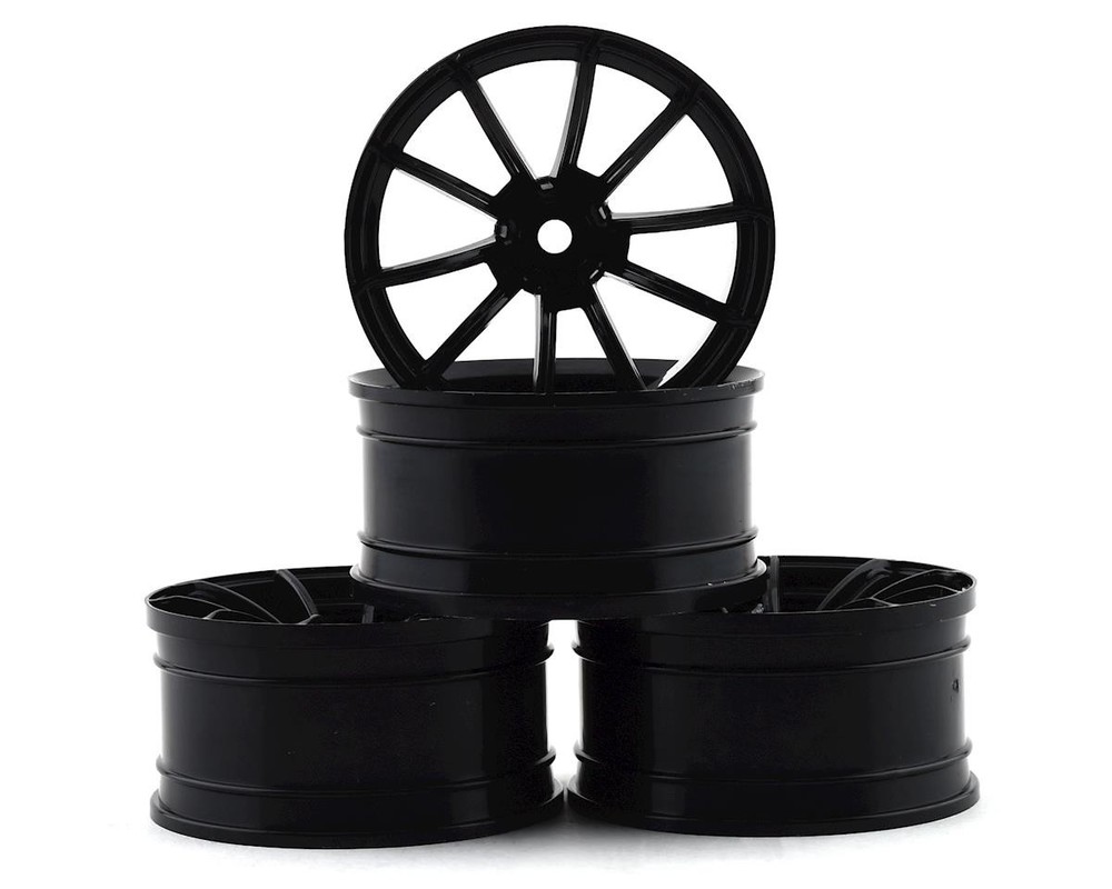 MST Black GTR wheel (+9) (4) [MXS-832068BK](9mm Offset) w/12mm Hex