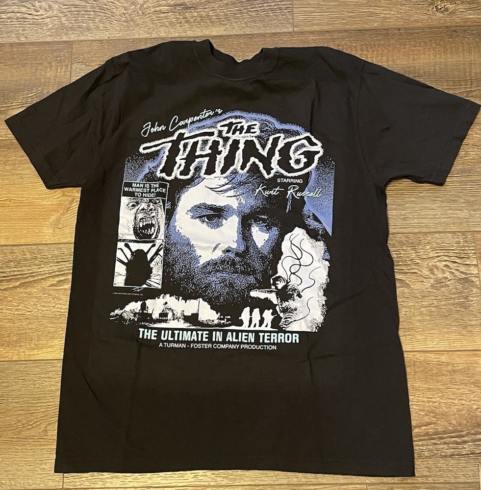 The THING 1982 -  Horror Movie Rare Promo Graphic Tee Shirt Mens Large