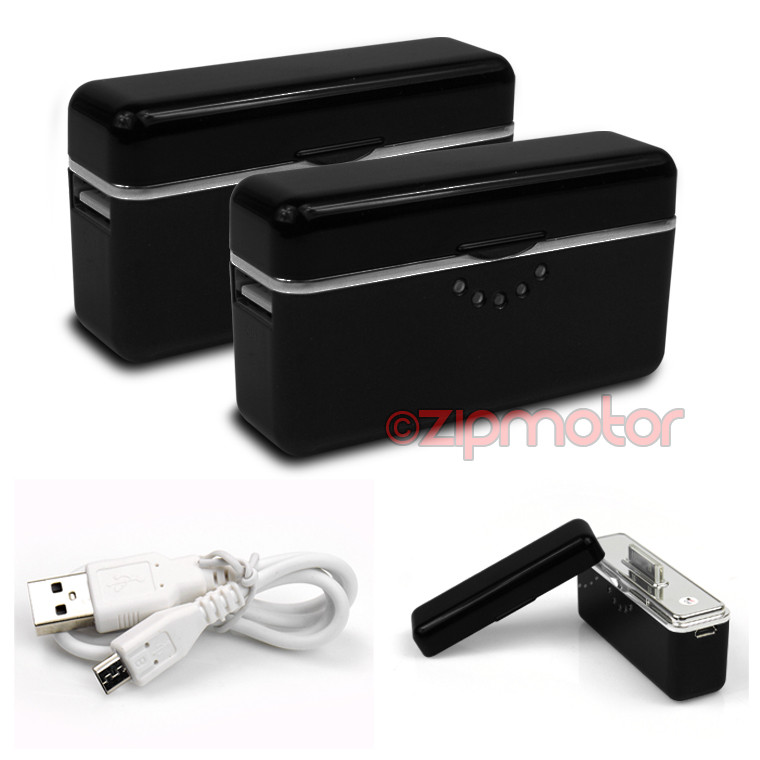 2X 2800mAh Black Portable Charger for iPhone 4S 4 3GS iPod Touch