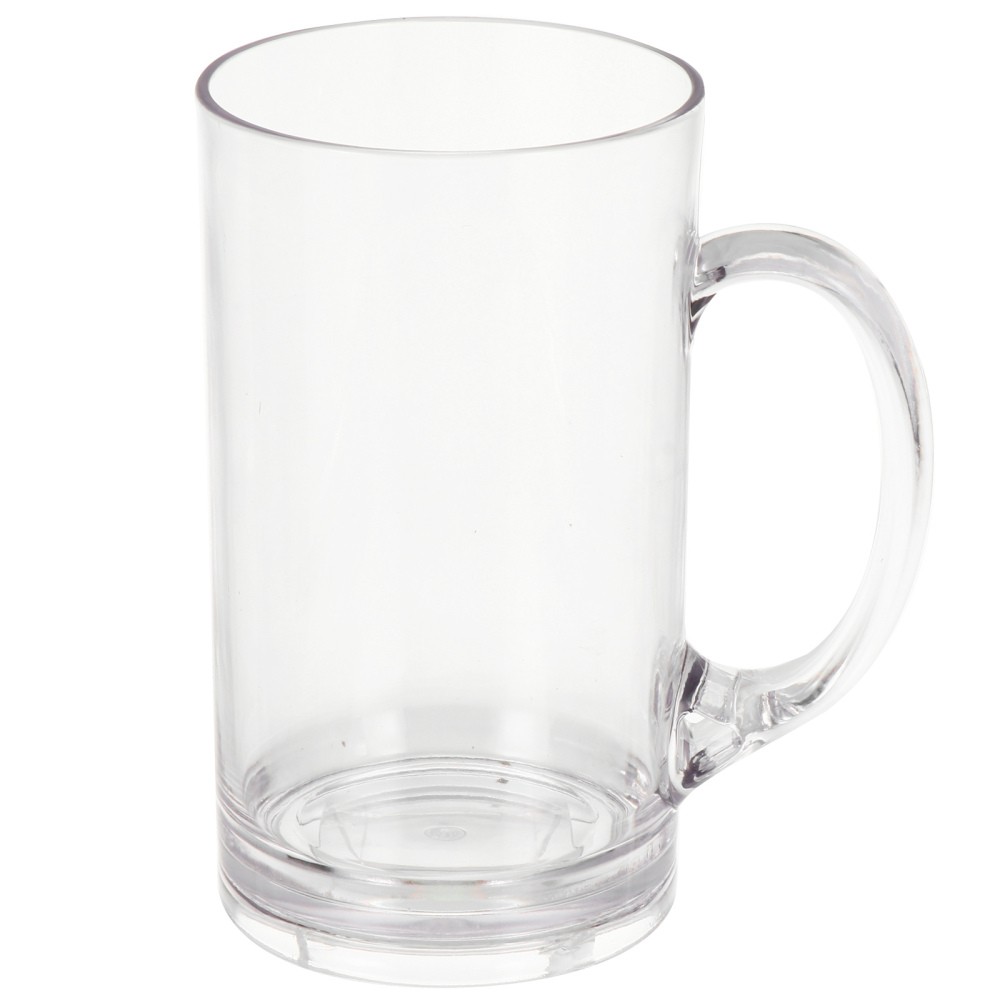 2-Pack Clear Glass Handle Beer Mugs for Men Coffee Cups