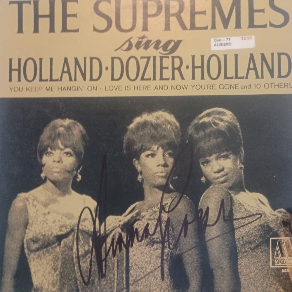 Signed Diana Ross Album (The Supremes Sing Holland-Dozier-Holland, 1967)!!
