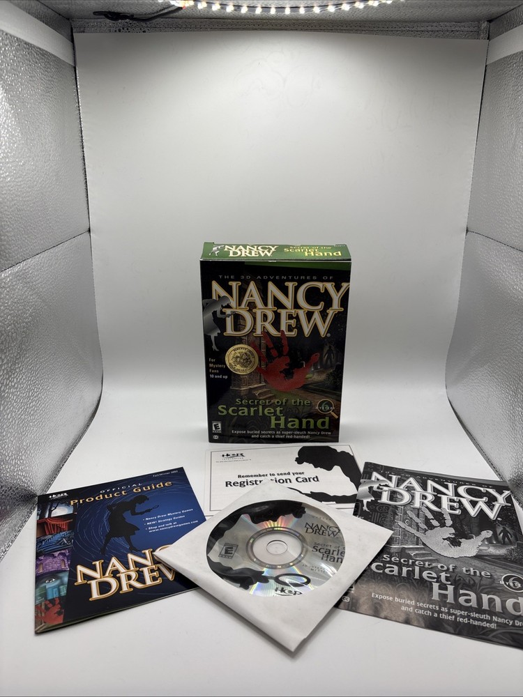 Nancy Drew Secret of the Scarlet Hand PC Game Complete w/ Box Manual